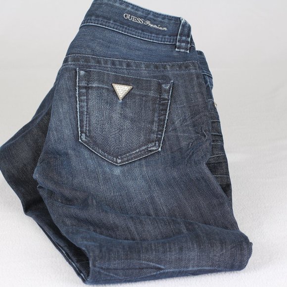 Guess Jeans Premium, Daredevil Skinny with Swarovski Crystal - Picture 1 of 6
